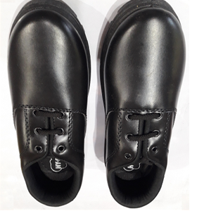 Black School Shoes for Boys with lace