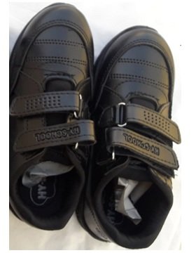 hi school gola no lace black shoes